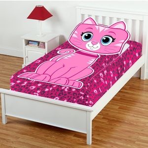 ZippySack Kitty Fitted Zip Up Kids Twin Bedding